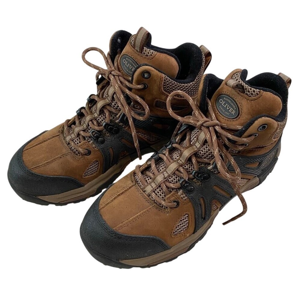 Oliver Men's Steel Toe Work Boot‎ 10.5 Mid Ankle Industrial Hikers Leather Shoe
